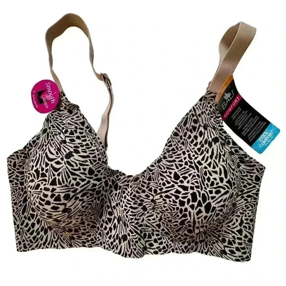Bali Women Underwire Comfort Bra Size Small Style 3498 Animal Leopard Print NWT - Picture 1 of 7